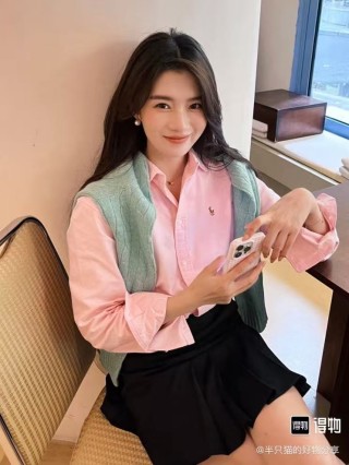 Ralph Lauren Classic Pink Oxford Button-Down Shirt view 6