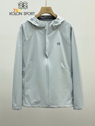 KOLON SPORT Black Outdoor Hardshell Windbreaker Jacket view 2