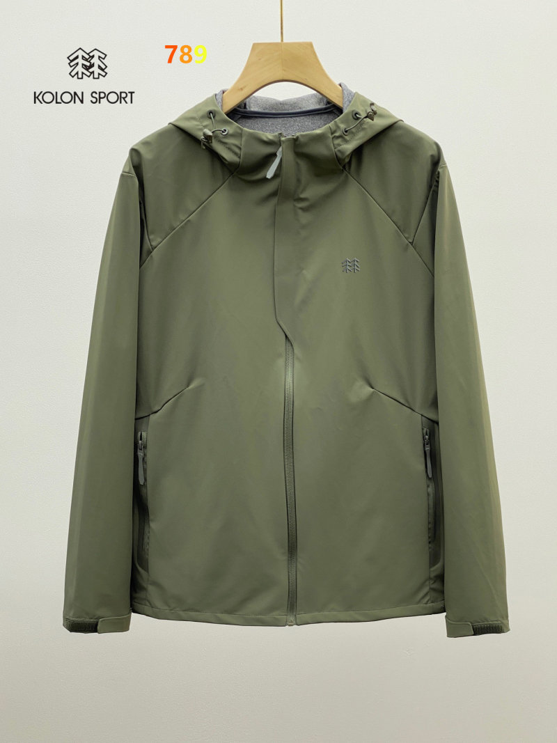 KOLON SPORT Black Outdoor Hardshell Windbreaker Jacket view