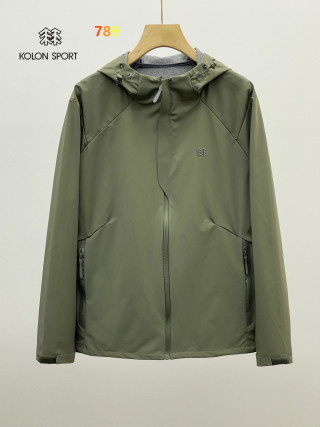 KOLON SPORT Black Outdoor Hardshell Windbreaker Jacket view 3