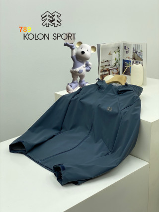 KOLON SPORT Black Outdoor Hardshell Windbreaker Jacket view 8