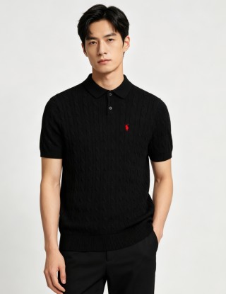 Polo Ralph Lauren Black Short Sleeve Polo Shirt view 2