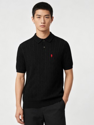 Polo Ralph Lauren Black Short Sleeve Polo Shirt view 3