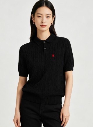 Polo Ralph Lauren Black Short Sleeve Polo Shirt view 4
