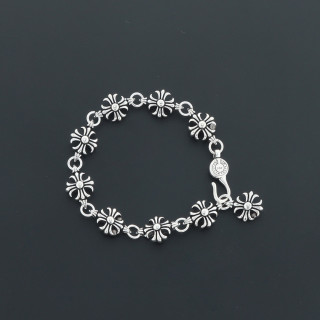 Chrome Hearts Nine Cross Sterling Silver Bracelet Large view 2