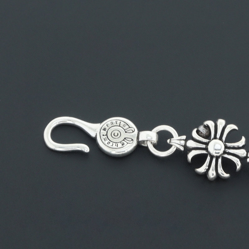 Chrome Hearts Nine Cross Sterling Silver Bracelet Large view