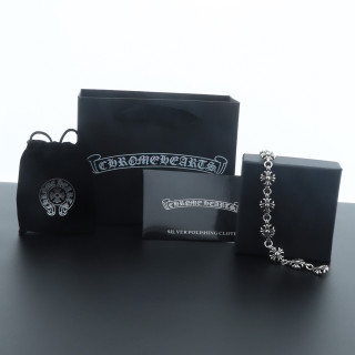 Chrome Hearts Nine Cross Sterling Silver Bracelet Large view 5