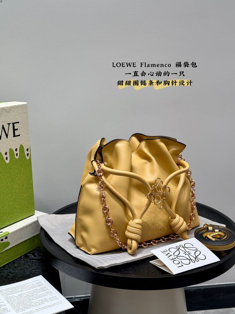 Loewe Flamenco Purse Black Leather Chain Shoulder Bag view