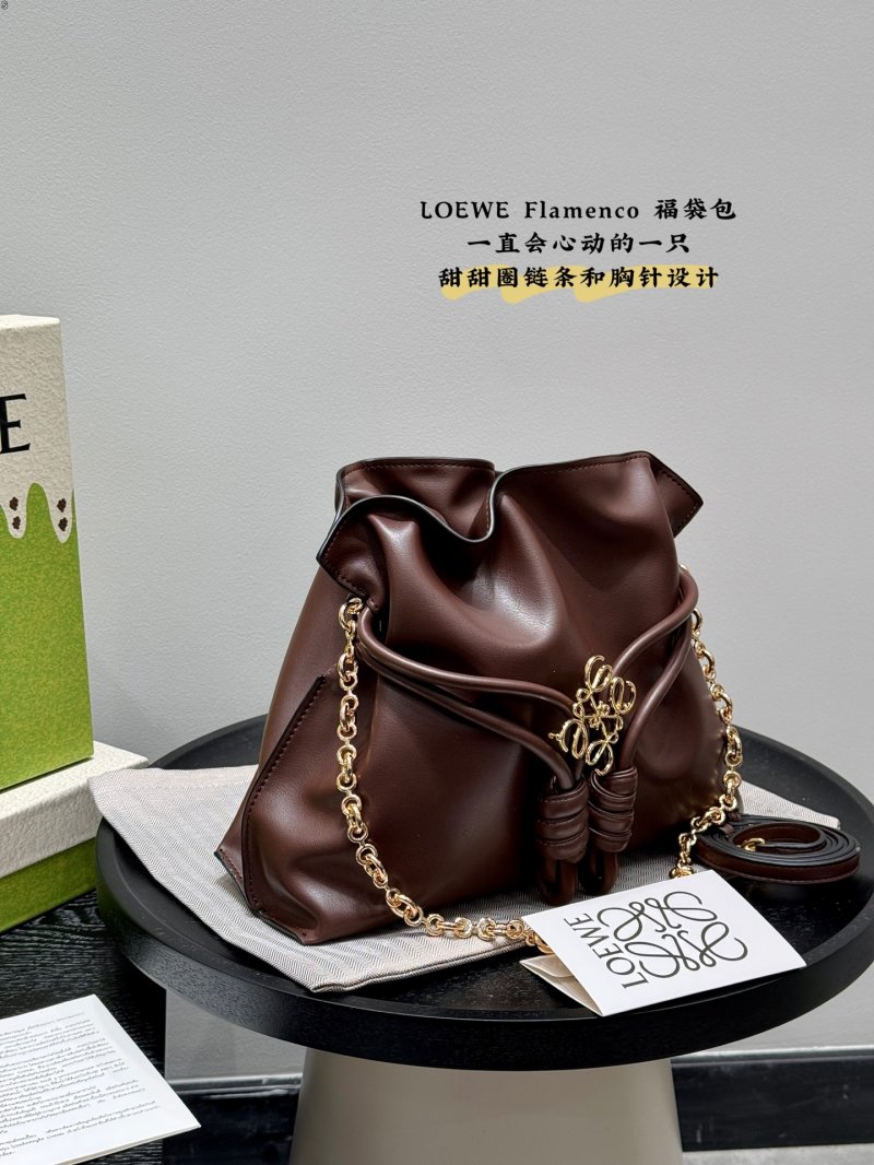 Loewe Flamenco Purse Black Leather Chain Shoulder Bag view
