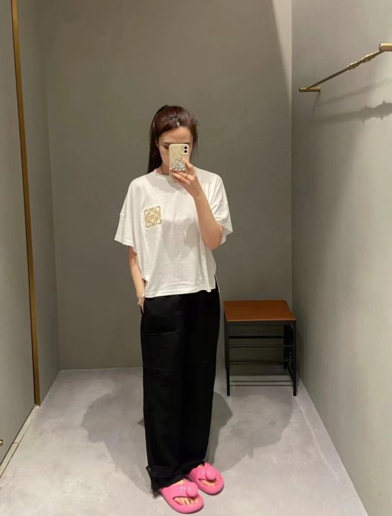 Loewe White Graphic Logo T-Shirt