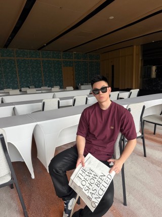 Burgundy Oversized Short Sleeve T-Shirt view 2