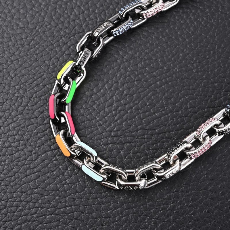 Louis Vuitton Paradise Chain Necklace Rainbow Enamel view
