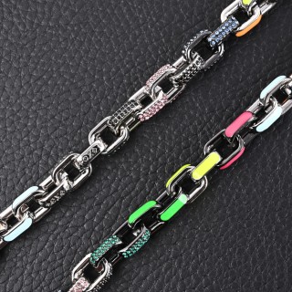 Louis Vuitton Paradise Chain Necklace Rainbow Enamel view 5