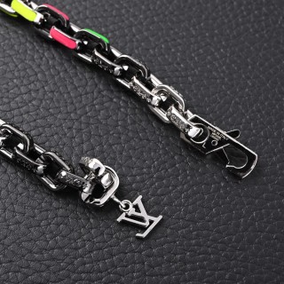 Louis Vuitton Paradise Chain Necklace Rainbow Enamel view 6