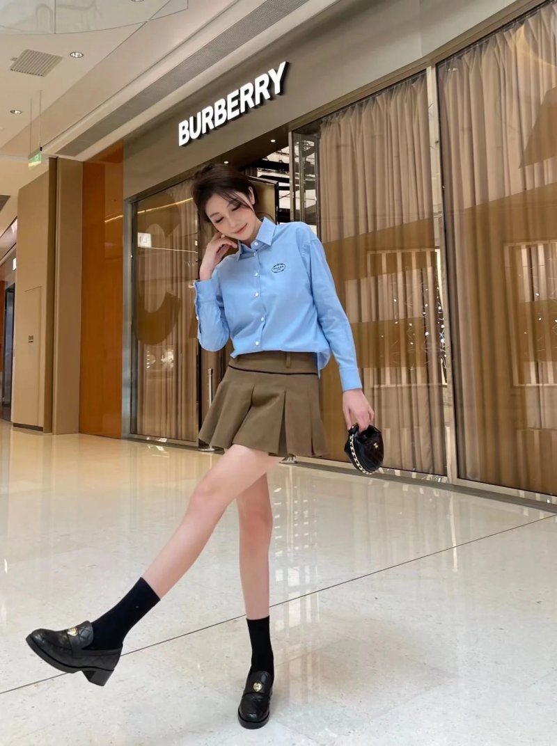Light Blue Oxford Button-Up Casual Shirt view