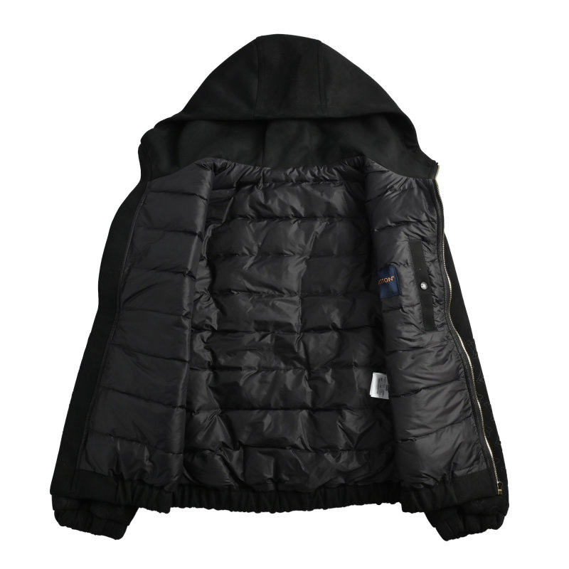Louis Vuitton Monogram Down Puffer Jacket Black view