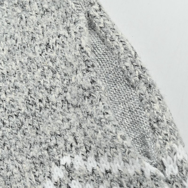 Louis Vuitton Grey Knit Zip Cardigan with LV Logo view