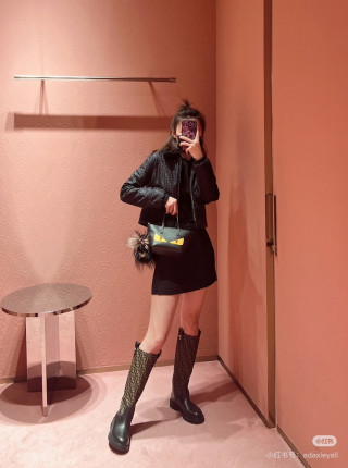 Fendi Monster Eyes Black Tote Bag view 4