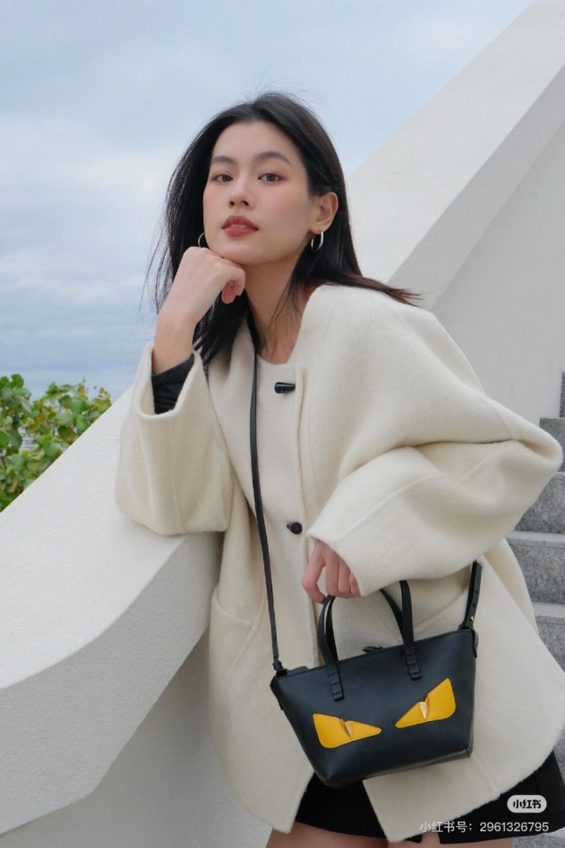 Fendi Monster Eyes Black Tote Bag view