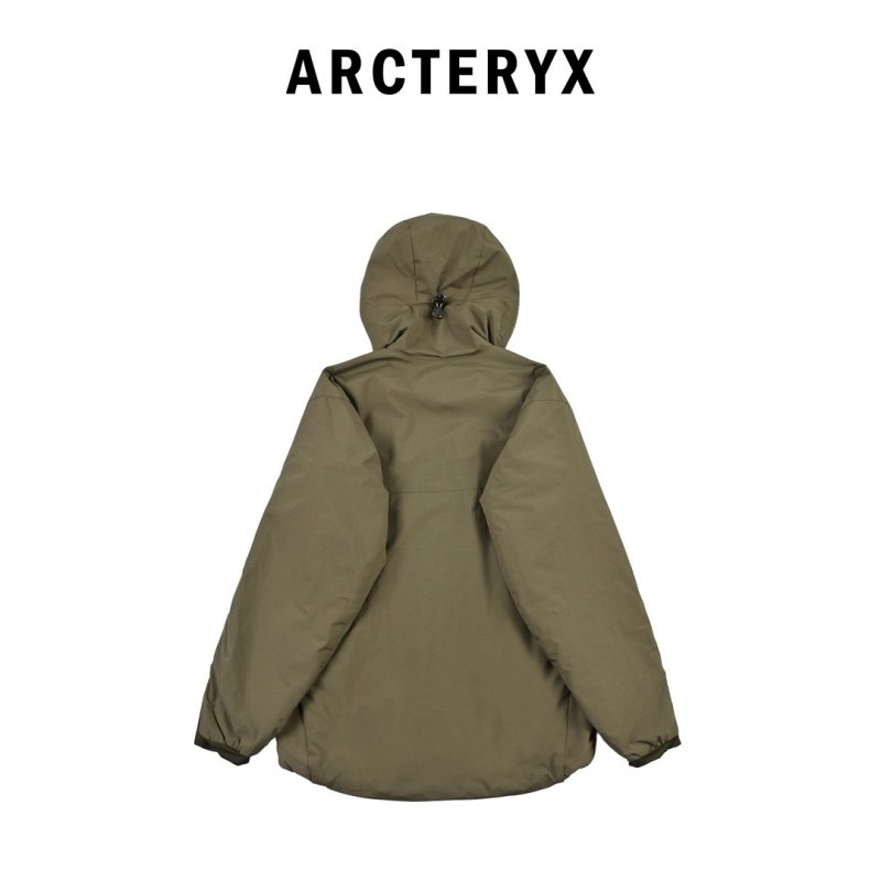 Arcteryx Sage Green Hooded Puffer Jacket view