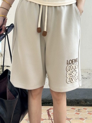 Loewe Cream Logo Shorts view 3