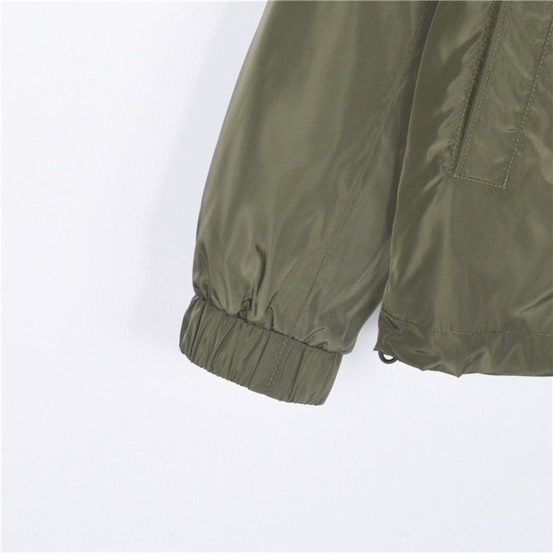 Stone Island Women's Olive Hooded Windbreaker Jacket view