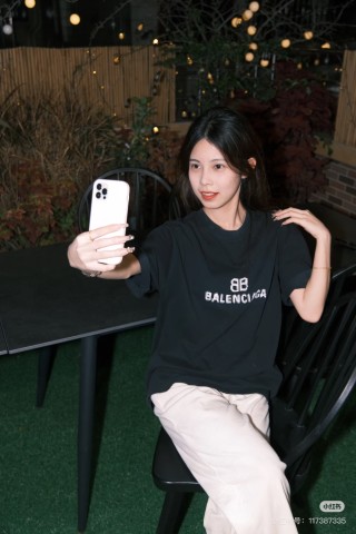 Balenciaga 98 Logo Black T-Shirt view 2