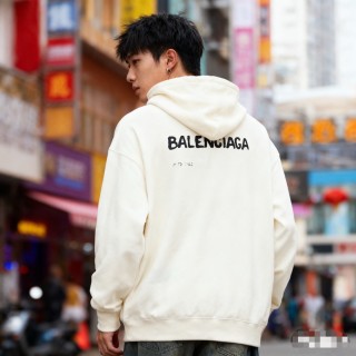 Balenciaga Cream Logo Hoodie view 2