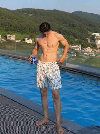 Gucci GG Monogram Swim Shorts White view 2