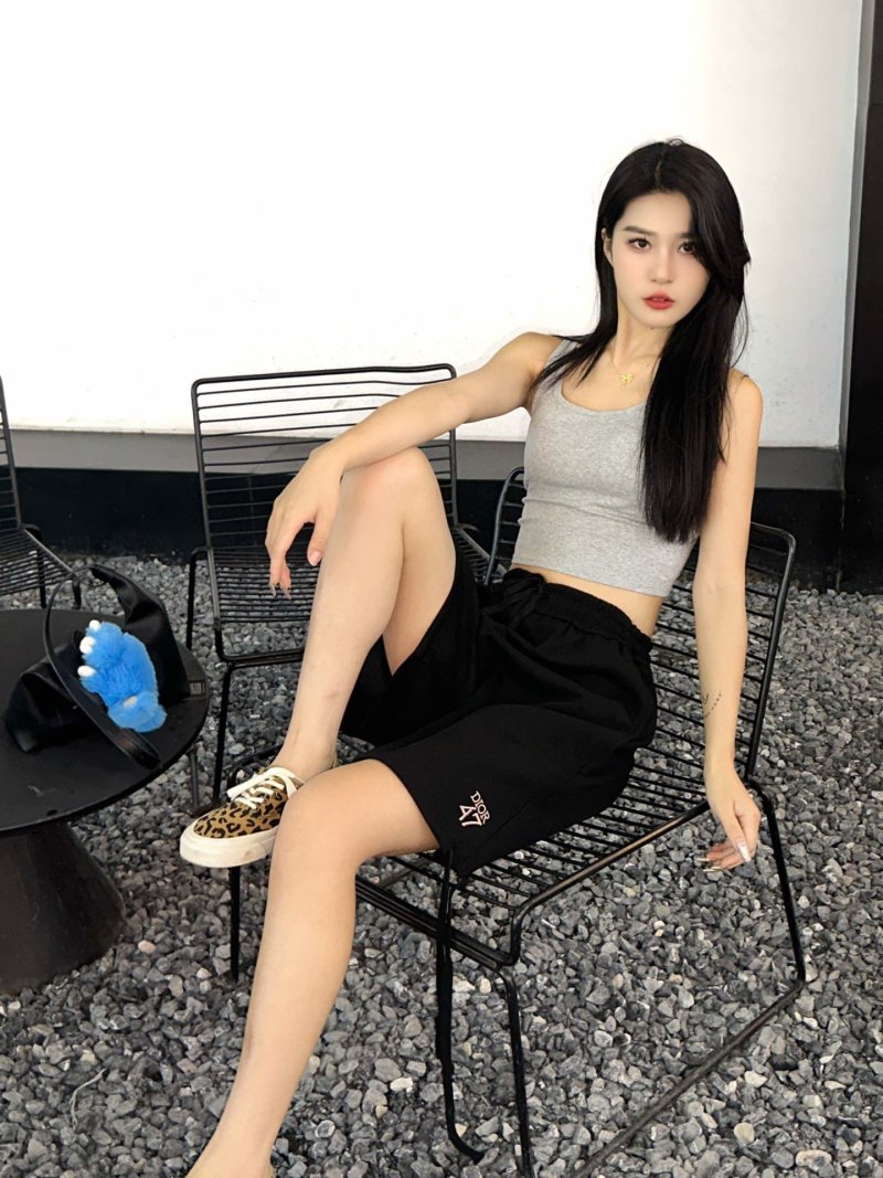 Black Drawstring Shorts with Logo Embroidery view