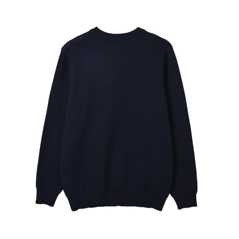 Burberry Navy Equestrian Crest Knit Sweater view