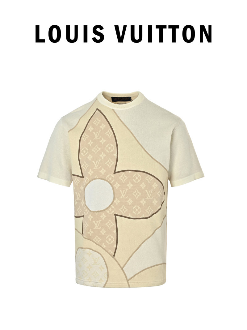 Louis Vuitton Monogram Logo Cream T-Shirt view