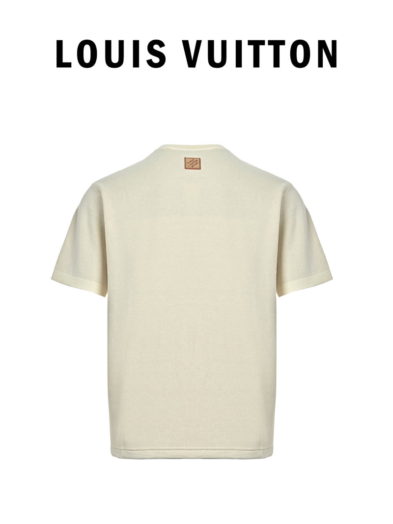 Louis Vuitton Monogram Logo Cream T-Shirt view