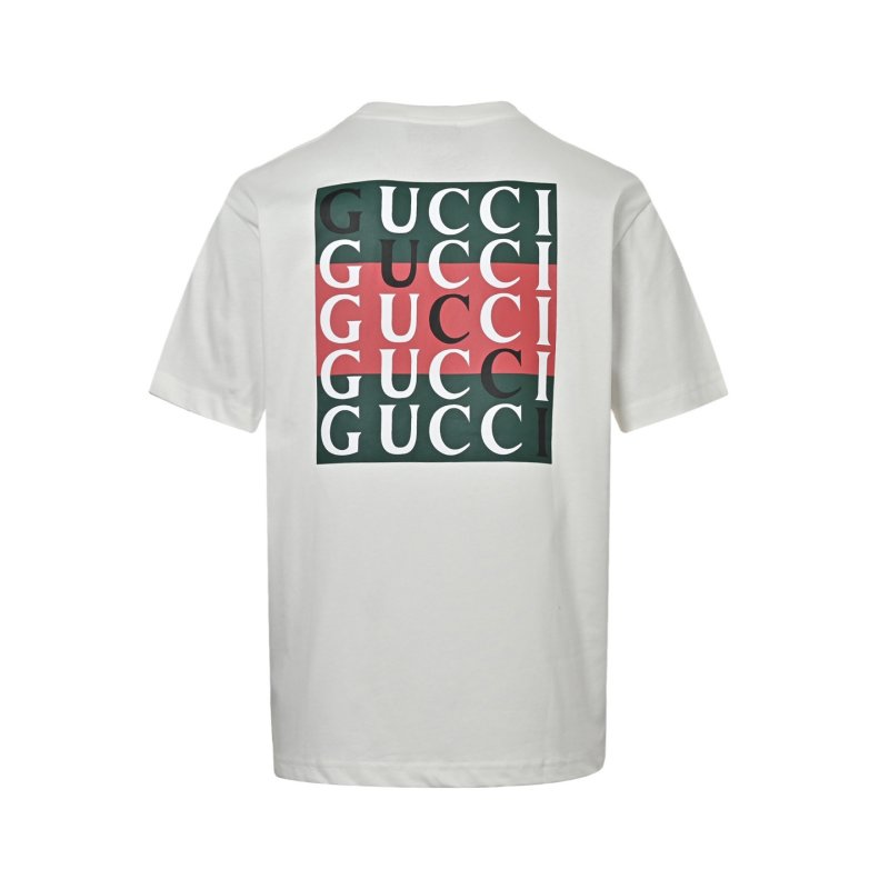 Gucci Repeated Logo White T-Shirt view