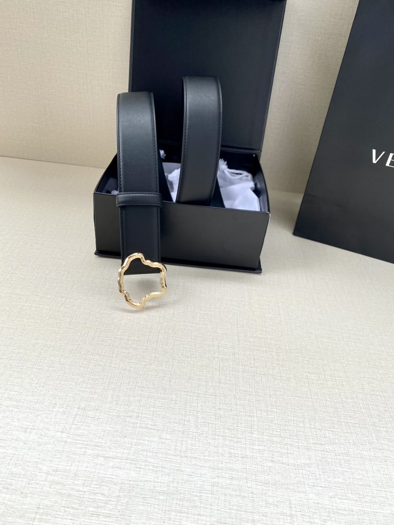 Versace Palazzo Medusa Head Black Leather Belt 4.0cm view
