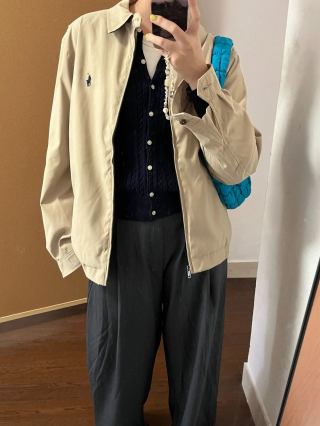 Polo Ralph Lauren Beige Harrington Jacket view 3
