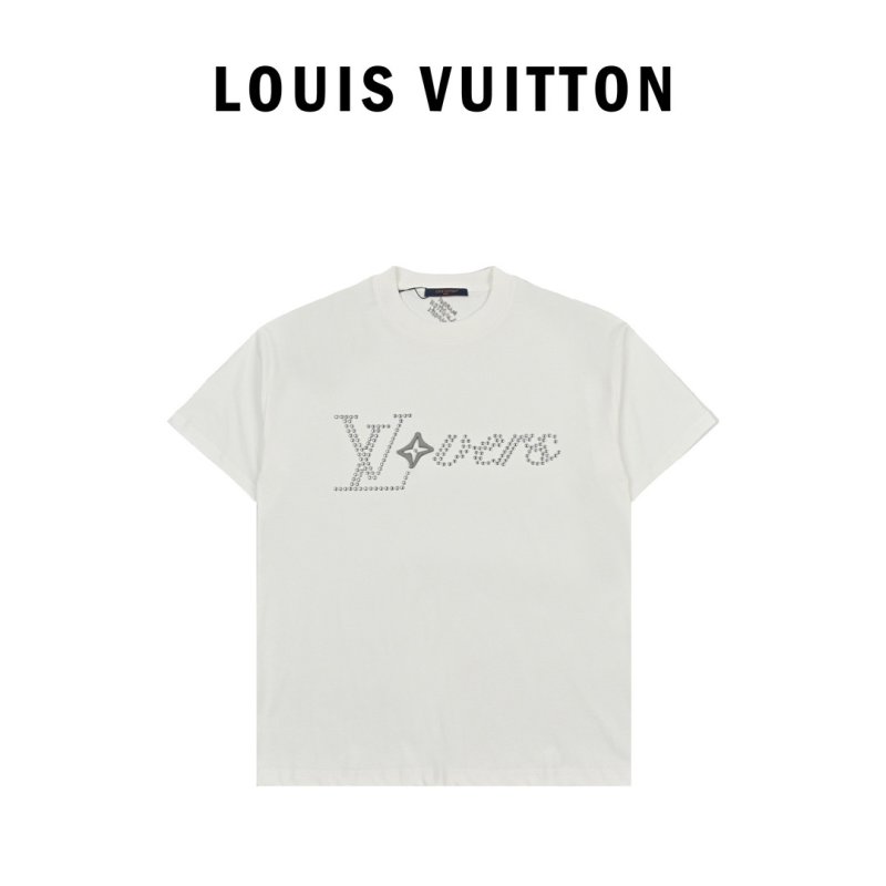 White Rhinestone Logo Graphic T-Shirt view
