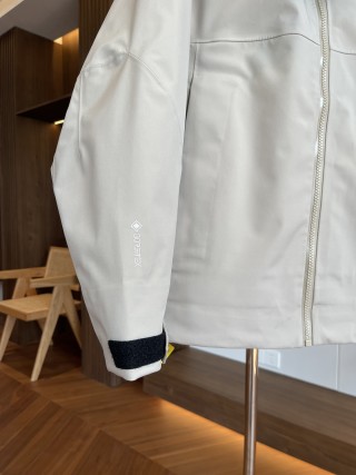 Arc'teryx GORE-TEX Cream Hardshell Jacket view 3
