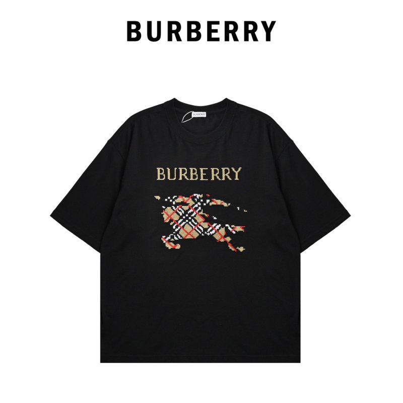 Burberry Black Graphic Logo T-Shirt view