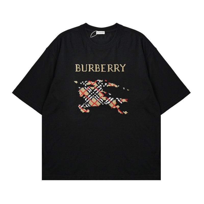 Burberry Black Graphic Logo T-Shirt view