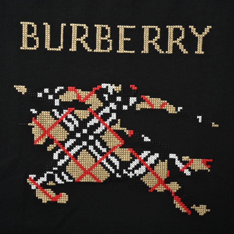 Burberry Black Graphic Logo T-Shirt view