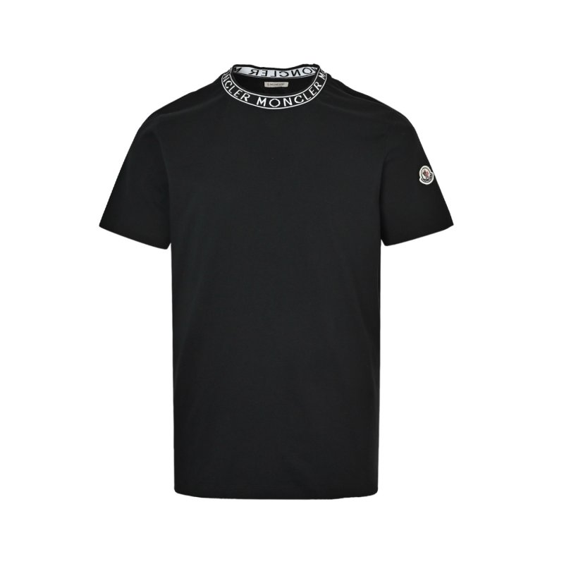 Dior Black Crew Neck T-Shirt with Collar Logo view