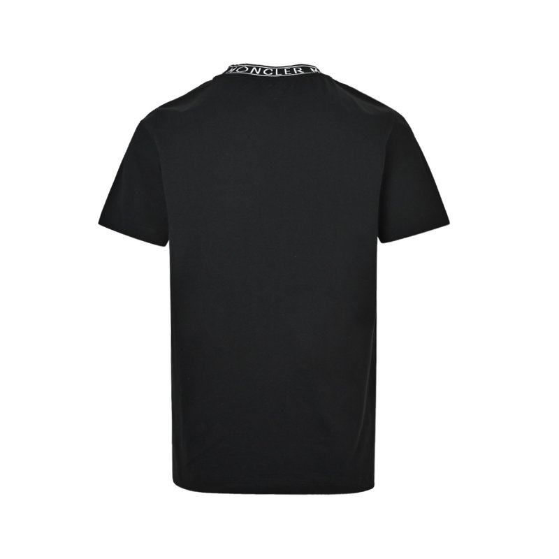 Dior Black Crew Neck T-Shirt with Collar Logo view
