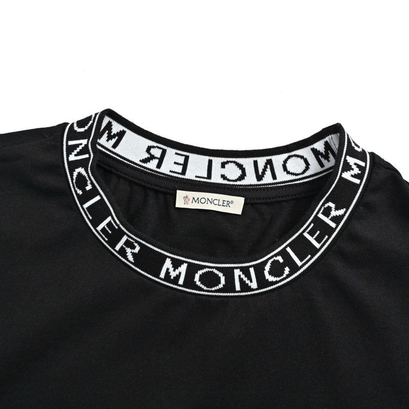 Dior Black Crew Neck T-Shirt with Collar Logo view