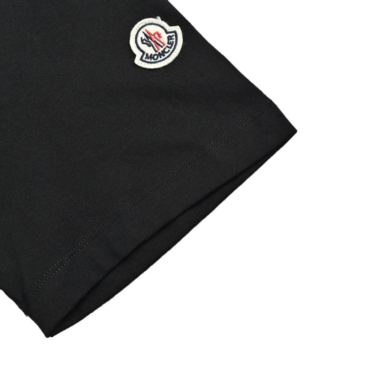 Dior Black Crew Neck T-Shirt with Collar Logo view