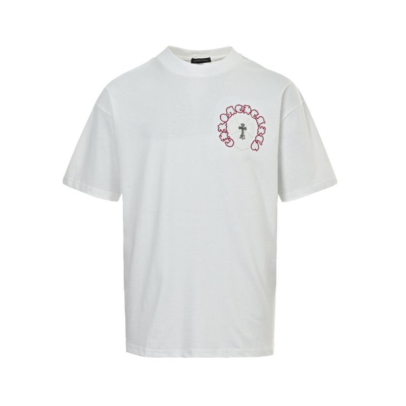 White Cross Graphic Short Sleeve T-Shirt view