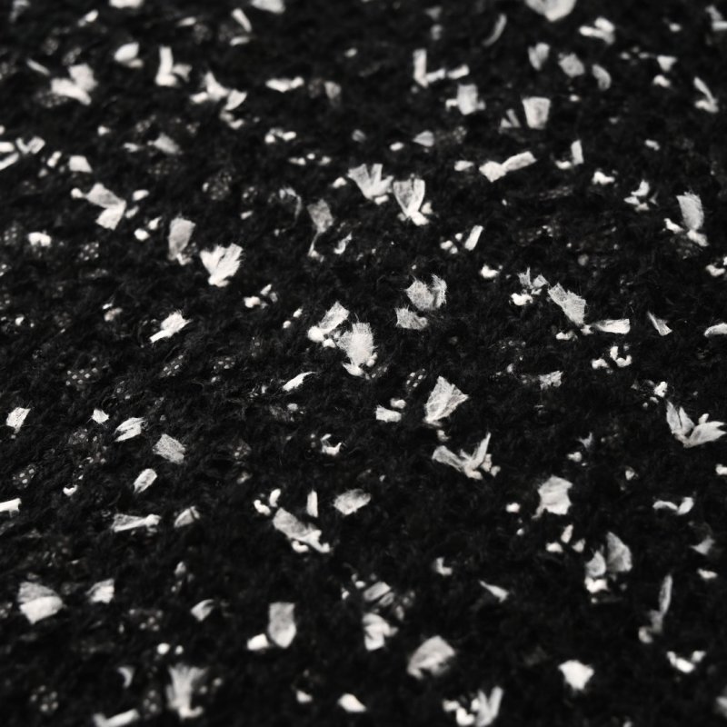 Black Sequin Short Sleeve Polo T-Shirt view