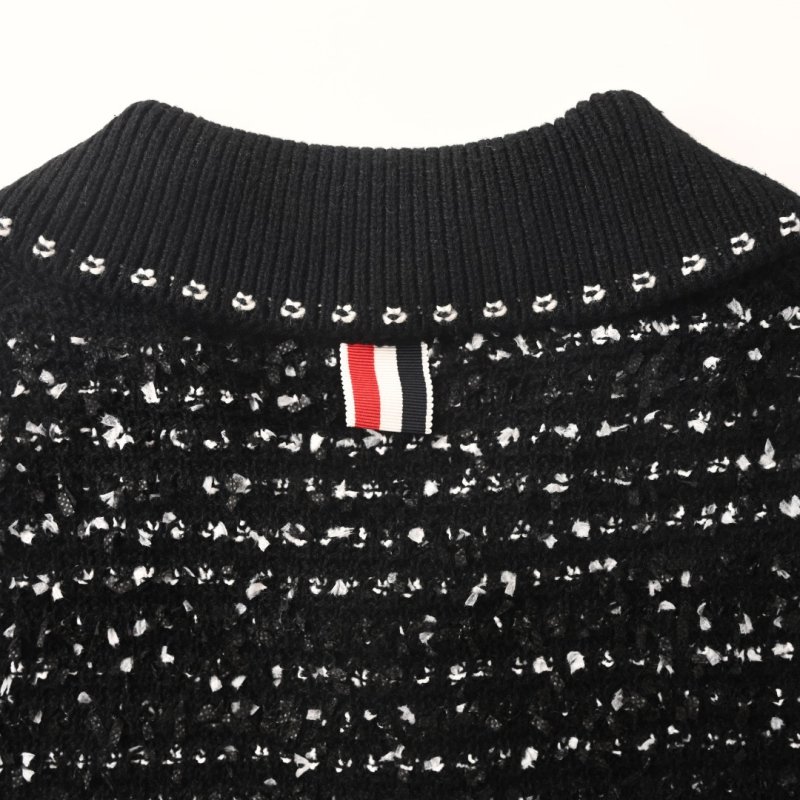 Black Sequin Short Sleeve Polo T-Shirt view