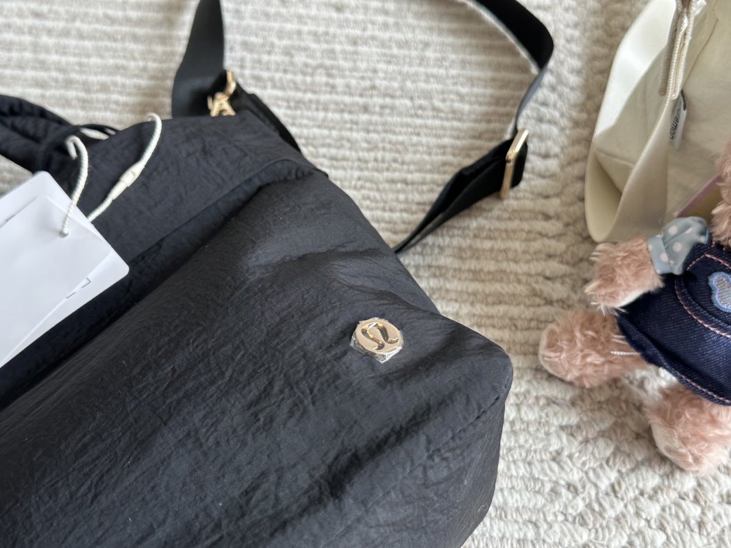 Lululemon Canvas Tote Bag Pink Multi-Pocket view