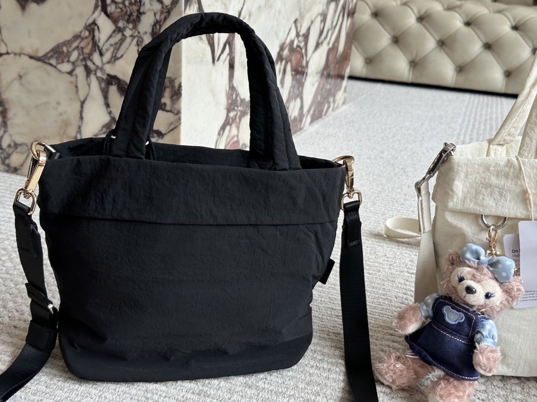Lululemon Canvas Tote Bag Pink Multi-Pocket view
